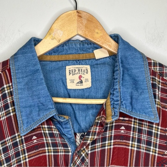 RedHead Flannel Button Down Shirt 100% Cotton Size 2XLT - Picture 8 of 12